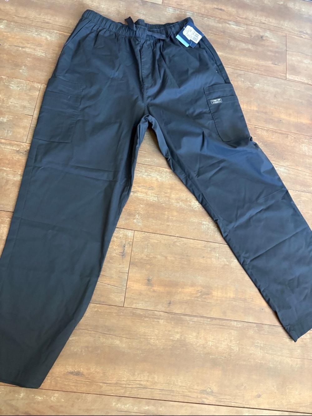 Cherokee Dark Gray Men's Cargo Scrub Pants